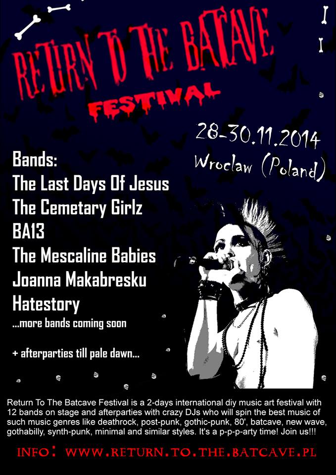 Return To The Bat Cave Festival - plakat