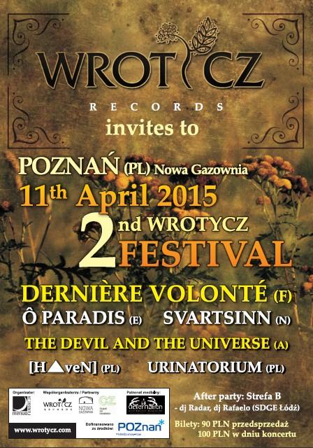 2nd Wrotycz Festival 2015 - plakat wydarzenia