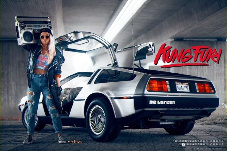 Kung Fury - jeden z banerów zapowiadających film (fot. Copyright © Laser Unicorns)