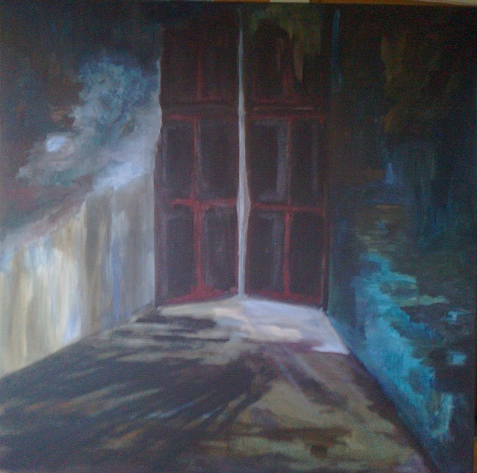 Bez tytułu. Akryl na płótnie (80 / 80). © Anita Zawadzka (2015)