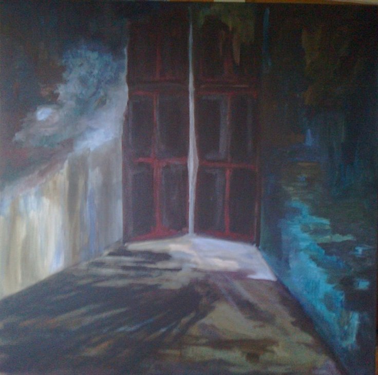 Bez tytułu. Akryl na płótnie (80 / 80). © Anita Zawadzka (2015)