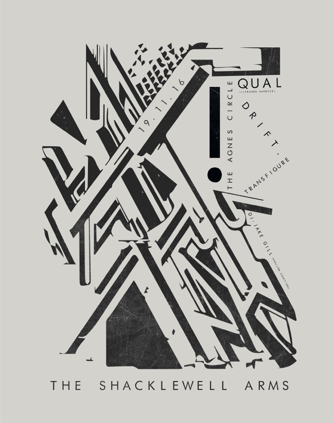 The Agnes Circle - Some Vaque Desire Release Show (plakat)