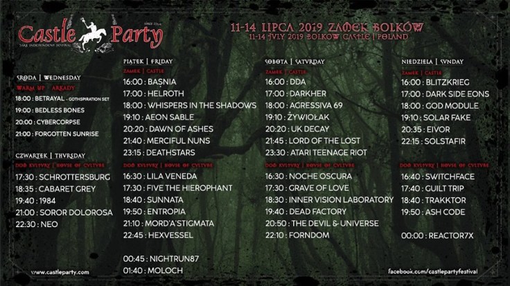 Castle Party 2019 - line-up